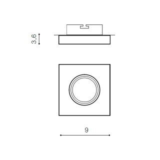 Встраиваемый светильник Azzardo Savio Square AZ2778-foto2