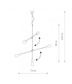 Подвесная люстра Nowodvorski Sticks 9076-foto2