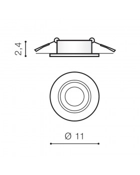 Встраиваемый светильник Azzardo Remo 1 downlight AZ1732-foto2