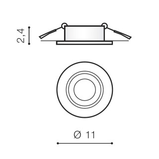 Встраиваемый светильник Azzardo Remo 1 downlight AZ1729-foto2