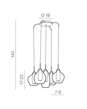Подвесной светильник Azzardo Amber milano AZ3172-foto2