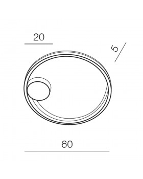 Потолочная люстра Azzardo Halo 60 Top AZ4701-foto3