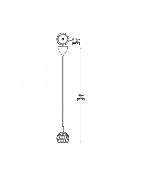 Подвесной светильник Zumaline AURELIA P0404-01A-F4AC-foto3