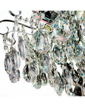 SLE160002-06 Светильник потолочный Хром/Прозрачный E14, LED 6+1*40/6(подсветка)W LITERO-foto17