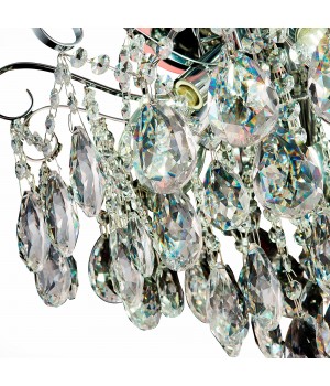 SLE160002-06 Светильник потолочный Хром/Прозрачный E14, LED 6+1*40/6(подсветка)W LITERO-foto17