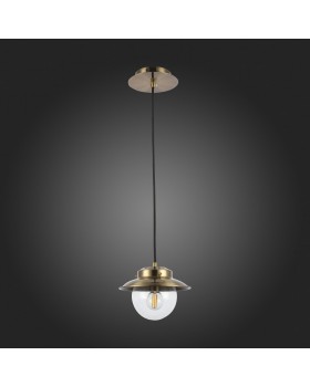 SLE110103-01 Светильник подвесной Античная бронза/Прозрачный E14 1*40W GARONNI-foto6