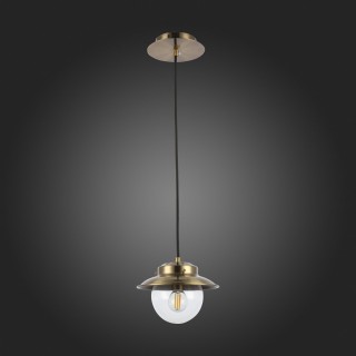 SLE110103-01 Светильник подвесной Античная бронза/Прозрачный E14 1*40W GARONNI-foto6