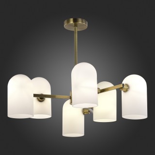 SLE1047-302-06 Люстра потолочная Бронза/Молочно-белый E14 6*40W NOBILIA-foto5