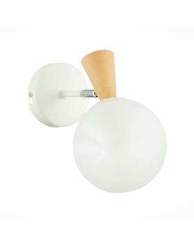 SLE220701-01 Бра Белый, Светлое дерево/Белый E14 1*40W CATANIA-foto2