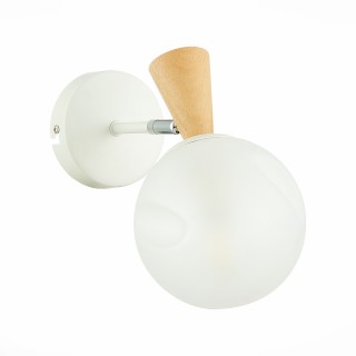 SLE220701-01 Бра Белый, Светлое дерево/Белый E14 1*40W CATANIA-foto2