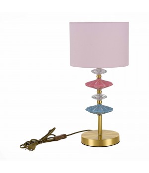 SLE1117-204-01 Настольная лампа Золотистый/Розовый E14 1*40W ATTIC-foto2