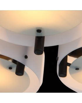 SL483.402.09 Люстра потолочная Черный/Белый E27 9*60W FORESTA-foto6