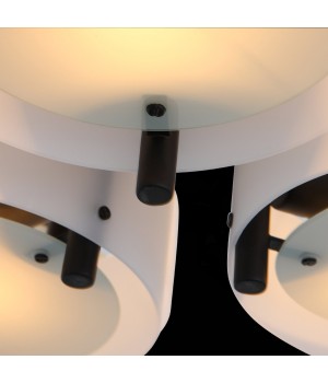 SL483.402.09 Люстра потолочная Черный/Белый E27 9*60W FORESTA-foto6