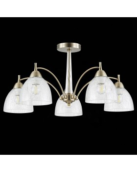 SLE104402-05 Люстра потолочная Бронза/Прозрачный E27 5*60W NUELE-foto5