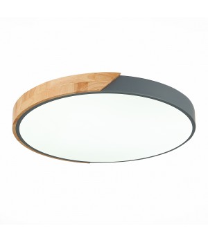 SLE200972-01 Светильник потолочный Серый, Светлое дерево/Белый LED 1*45W 3000K/4000K/6000K FESTA-foto11