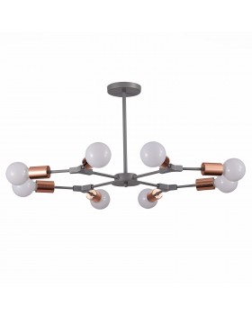 SLE106403-08 Люстра подвесная Серый, Розовое золото E27 8*60W PALARE-foto2