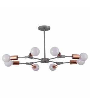 SLE106403-08 Люстра подвесная Серый, Розовое золото E27 8*60W PALARE-foto2