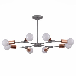 SLE106403-08 Люстра подвесная Серый, Розовое золото E27 8*60W PALARE-foto2