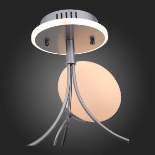 SL717.552.06 Люстра потолочная Серебристый/Белый E27, LED 6*40/3(подсветка)W ACINI-foto3