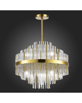 SL1634.303.09 Люстра подвесная ST-Luce Латунь/Прозрачный E14 9*60W RENS-foto5