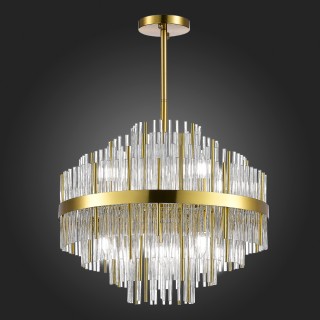 SL1634.303.09 Люстра подвесная ST-Luce Латунь/Прозрачный E14 9*60W RENS-foto5