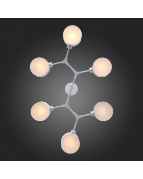 SLE183502-06 Люстра потолочная Белый/Белый E14 6*60W GIMENTO-foto12
