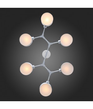 SLE183502-06 Люстра потолочная Белый/Белый E14 6*60W GIMENTO-foto12