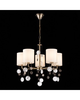 SLE107933-05 Люстра подвесная Бронза/Бежевый E14 5*40W SEVILLA-foto9