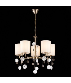 SLE107933-05 Люстра подвесная Бронза/Бежевый E14 5*40W SEVILLA-foto9