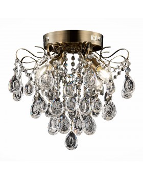 SLE160102-04 Светильник потолочный Бронза/Прозрачный E14 4*60W KAME-foto11