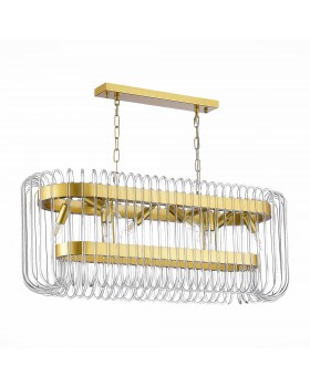 SL1228.203.08 Люстра подвесная ST-Luce Золотистый/Прозрачный E14 8*40W GROSSETO-foto2