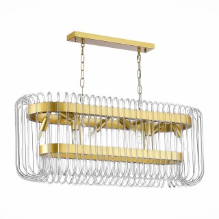 SL1228.203.08 Люстра подвесная ST-Luce Золотистый/Прозрачный E14 8*40W GROSSETO-foto2