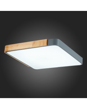 SLE201272-01 Светильник потолочный Серый, Светлое дерево/Белый LED 1*42W 3000K/4000K/6000K FESTA-foto3
