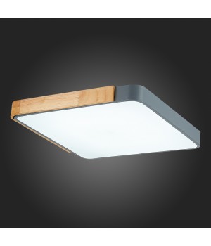 SLE201272-01 Светильник потолочный Серый, Светлое дерево/Белый LED 1*42W 3000K/4000K/6000K FESTA-foto3