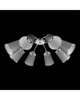 SLE103002-08 Люстра потолочная Хром/Черный E14 8*40W MALEONTE-foto8