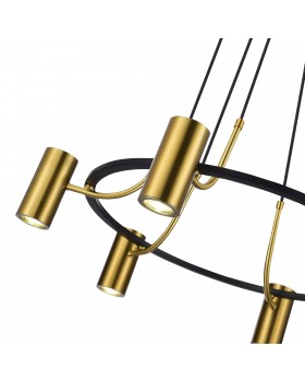 SL1215.403.06 Светильник подвесной ST-Luce Черный, Латунь/Латунь GU10 6*5W 4000K TALIA-foto3