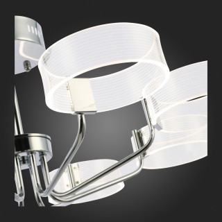 SLE283102-08 Люстра потолочная Хром/Белый LED 8*8W 3000K SOLLA-foto9