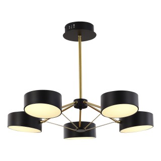 SLE6005-402-05 Светильник потолочный Черный/Черный LED 5*10W VALLE-foto2