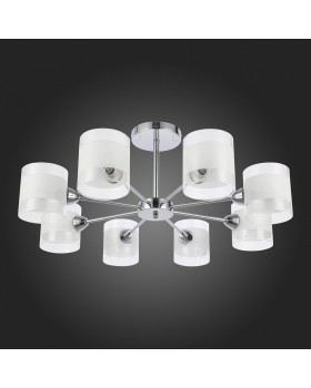 SLE102802-08 Люстра потолочная Хром/Прозрачный, Белый E14 8*40W MIENTO-foto8