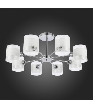 SLE102802-08 Люстра потолочная Хром/Прозрачный, Белый E14 8*40W MIENTO-foto8