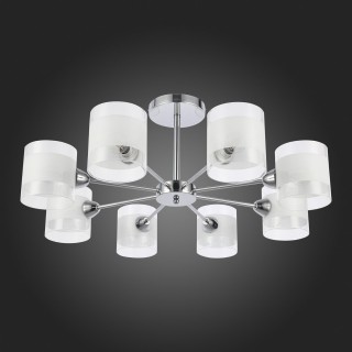 SLE102802-08 Люстра потолочная Хром/Прозрачный, Белый E14 8*40W MIENTO-foto8