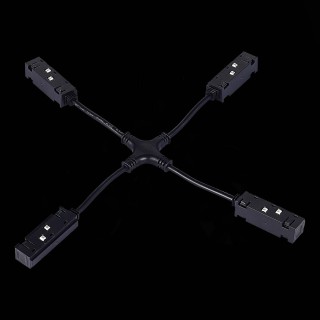 ST006.469.00 Ввод питания X-образный для магнитного шинопровода ST-Luce Черный SKYLINE 48-foto2