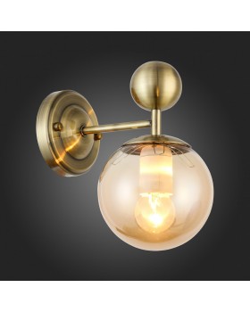 SLE106301-01 Светильник настенный Бронзовый/Прозрачный, Янтарный E27 1*60W PECHIO-foto5