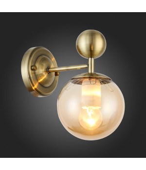 SLE106301-01 Светильник настенный Бронзовый/Прозрачный, Янтарный E27 1*60W PECHIO-foto5