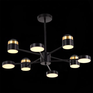 SLE6007-402-08 Светильник потолочный Черный, Золотистый/Черный, Золотистый LED 8*7W 3000K TEZZE-foto4