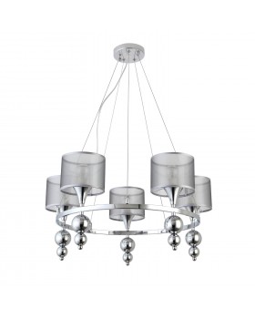 SLE107103-05 Светильник подвесной Хром/Серебристый E14 5*40W PAZIONE-foto2