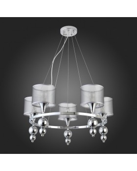 SLE107103-05 Светильник подвесной Хром/Серебристый E14 5*40W PAZIONE-foto8