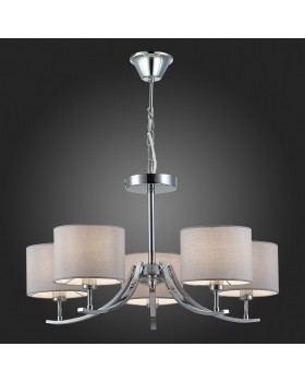 SLE105303-05 Люстра подвесная Хром/Серый E14 5*40W LINDA-foto5