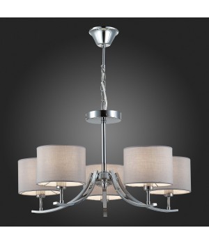 SLE105303-05 Люстра подвесная Хром/Серый E14 5*40W LINDA-foto5