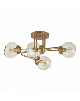 SLE155702-04 Люстра потолочная Золотистый/Янтарный E14 4*40W MORE-foto2